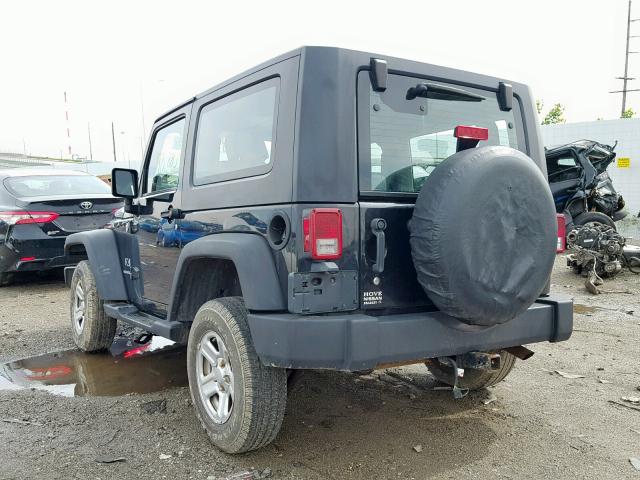 1J4FA24199L708467 - 2009 JEEP WRANGLER X BLACK photo 3