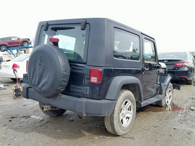 1J4FA24199L708467 - 2009 JEEP WRANGLER X BLACK photo 4