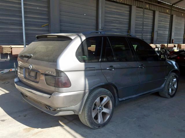 5UXFB53575LV19348 - 2005 BMW X5 4.4I GRAY photo 4