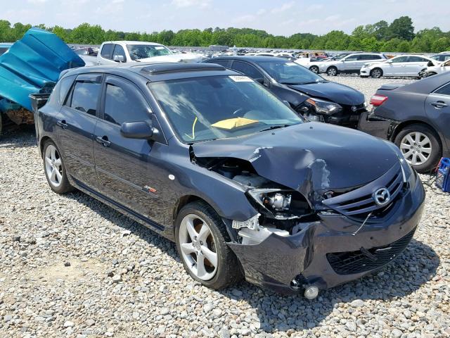 JM1BK143051266228 - 2005 MAZDA 3 HATCHBAC BLACK photo 1