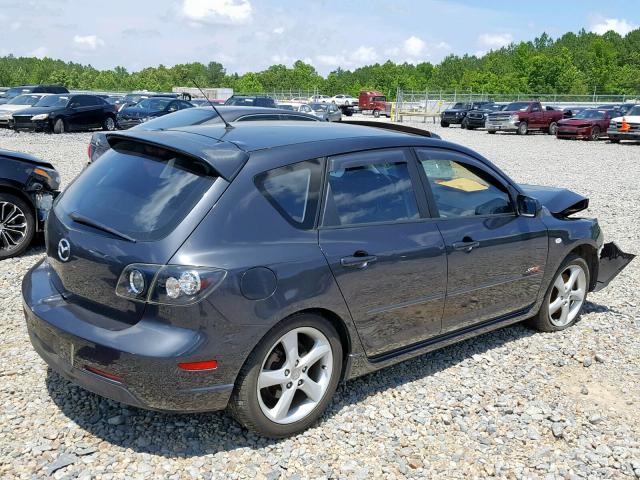 JM1BK143051266228 - 2005 MAZDA 3 HATCHBAC BLACK photo 4