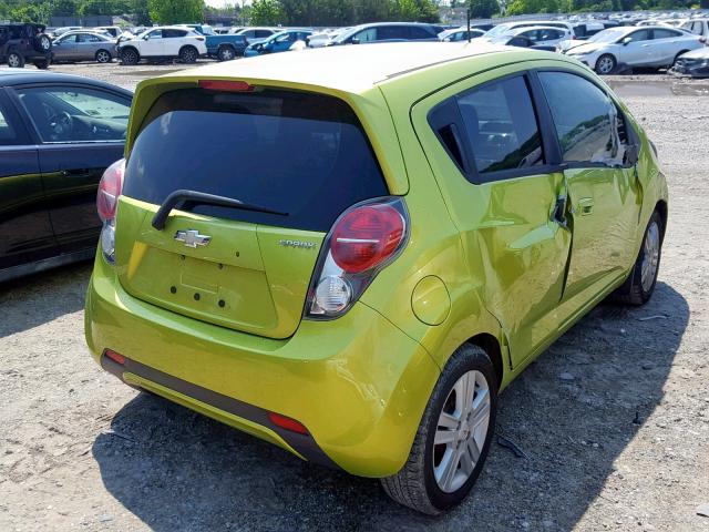 KL8CB6S99DC501858 - 2013 CHEVROLET SPARK LS GREEN photo 4