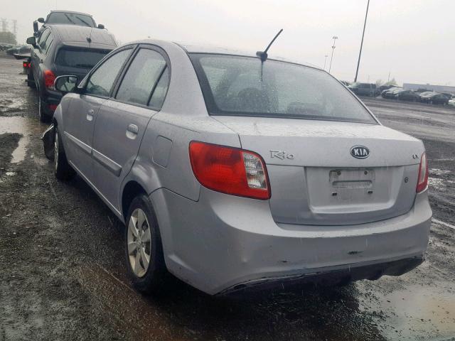 KNADH4A3XA6634812 - 2010 KIA RIO LX SILVER photo 3