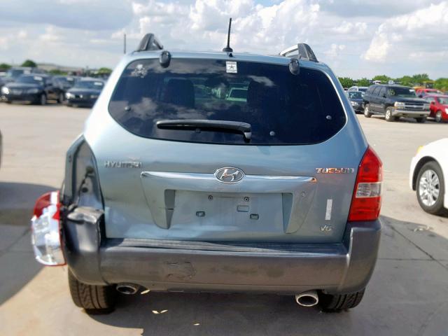 KM8JN12D08U894481 - 2008 HYUNDAI TUCSON SE TURQUOISE photo 9