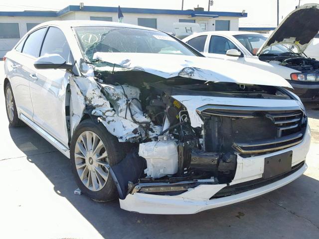 5NPE34AF0FH096733 - 2015 HYUNDAI SONATA SPO WHITE photo 1