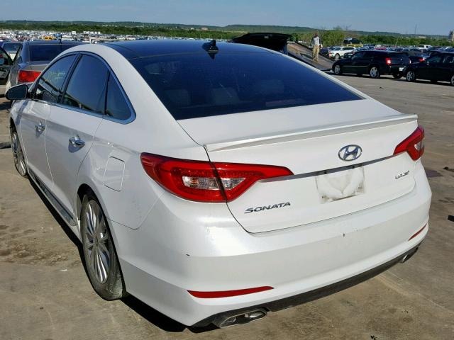 5NPE34AF0FH096733 - 2015 HYUNDAI SONATA SPO WHITE photo 3