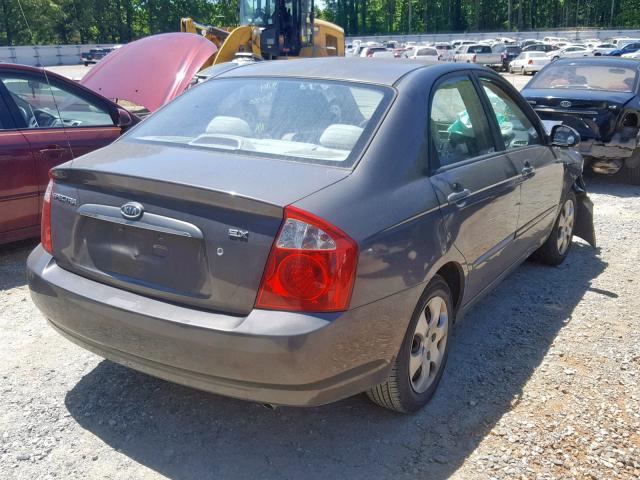 KNAFE121265270542 - 2006 KIA NEW SPECTR GRAY photo 4