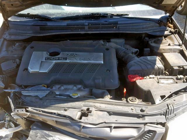 KNAFE121265270542 - 2006 KIA NEW SPECTR GRAY photo 7