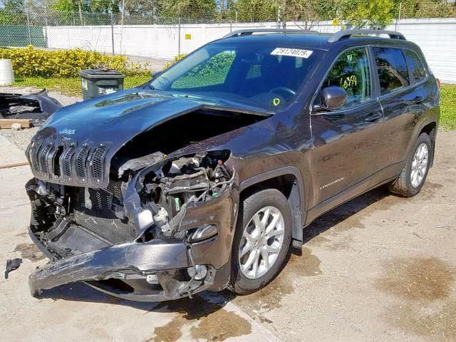 1C4PJLCB1GW329940 - 2016 JEEP CHEROKEE L GRAY photo 2