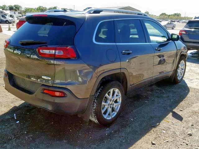 1C4PJLCB1GW329940 - 2016 JEEP CHEROKEE L GRAY photo 4