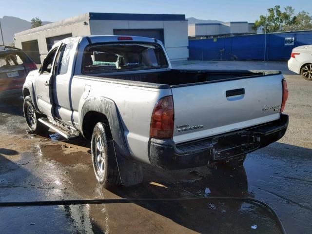 5TETU62N26Z272152 - 2006 TOYOTA TACOMA PRE SILVER photo 3