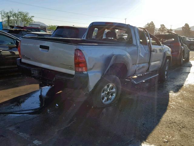 5TETU62N26Z272152 - 2006 TOYOTA TACOMA PRE SILVER photo 4