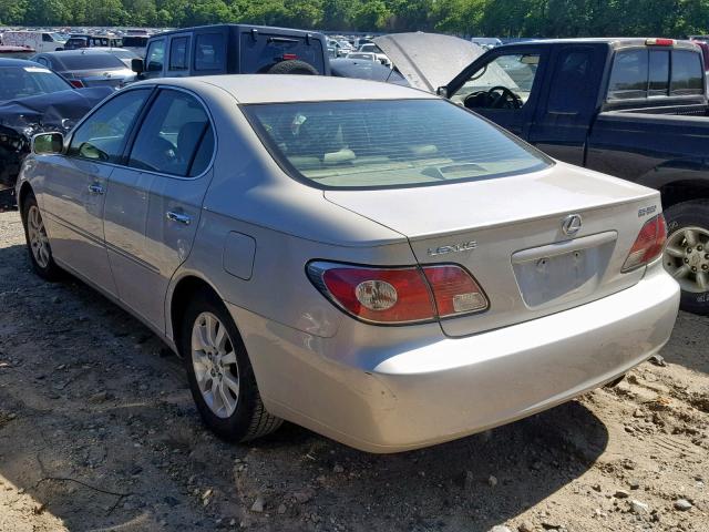 JTHBA30G545021938 - 2004 LEXUS ES 330 SILVER photo 3