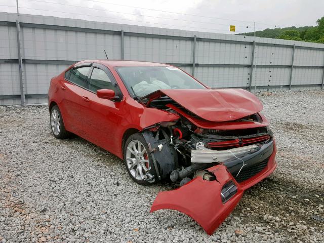 1C3CDFBH1DD699570 - 2013 DODGE DART SXT RED photo 1