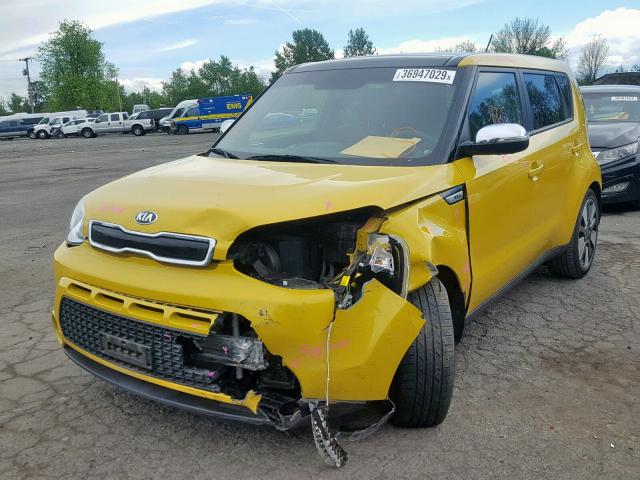 KNDJX3A53F7172342 - 2015 KIA SOUL ! YELLOW photo 2