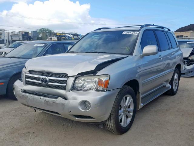 JTEGW21A670020971 - 2007 TOYOTA HIGHLANDER SILVER photo 2