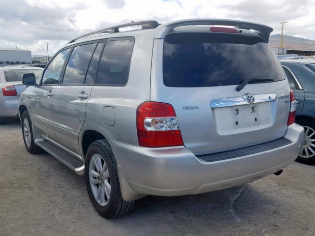 JTEGW21A670020971 - 2007 TOYOTA HIGHLANDER SILVER photo 3