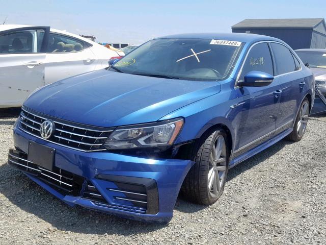 1VWDT7A38HC030090 - 2017 VOLKSWAGEN PASSAT R-L BLUE photo 2