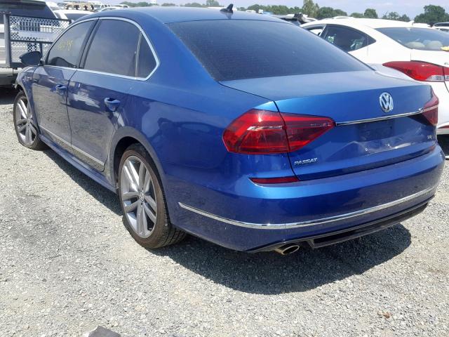 1VWDT7A38HC030090 - 2017 VOLKSWAGEN PASSAT R-L BLUE photo 3