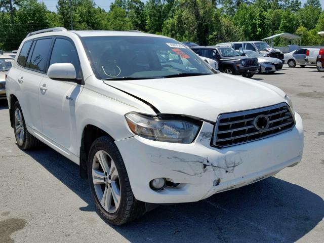 JTEDS43A792069773 - 2009 TOYOTA HIGHLANDER WHITE photo 1