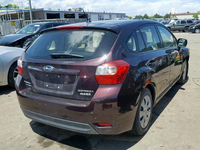 JF1GPAA66DH849971 - 2013 SUBARU IMPREZA MAROON photo 4