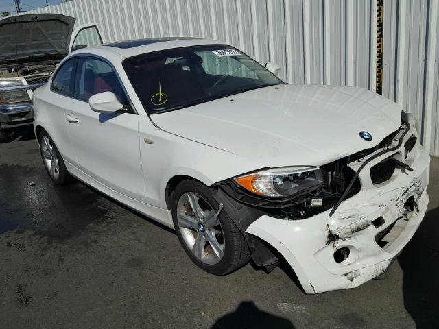 WBAUP7C5XCVP23422 - 2012 BMW 128 I WHITE photo 1