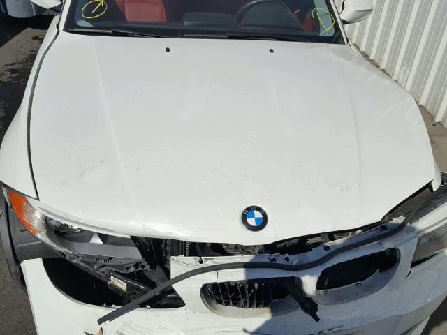 WBAUP7C5XCVP23422 - 2012 BMW 128 I WHITE photo 7