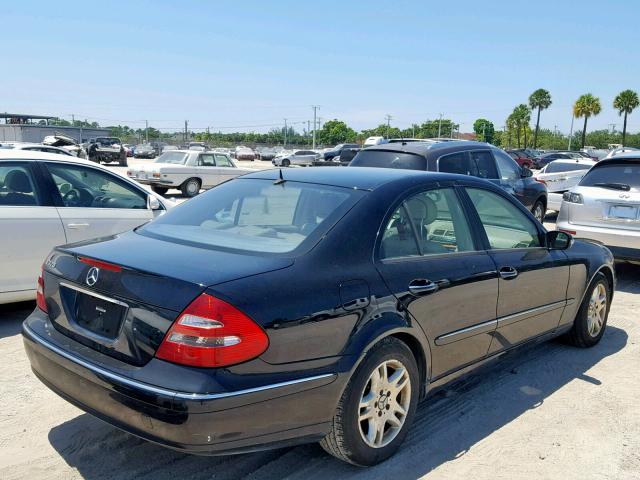 WDBUF65J75A634605 - 2005 MERCEDES-BENZ E 320 BLACK photo 4