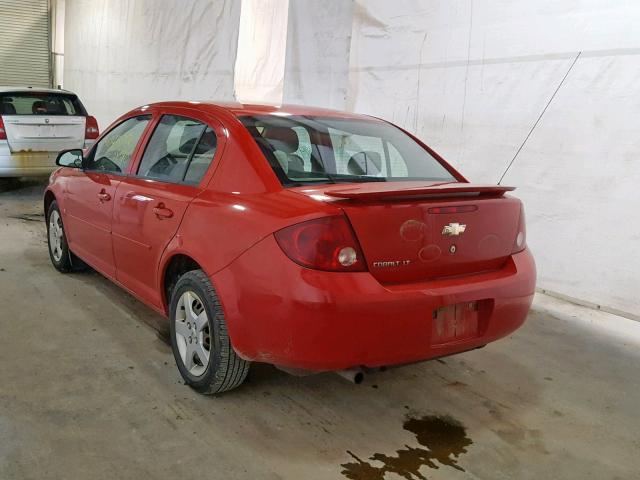 1G1AL55F577199496 - 2007 CHEVROLET COBALT LT RED photo 3