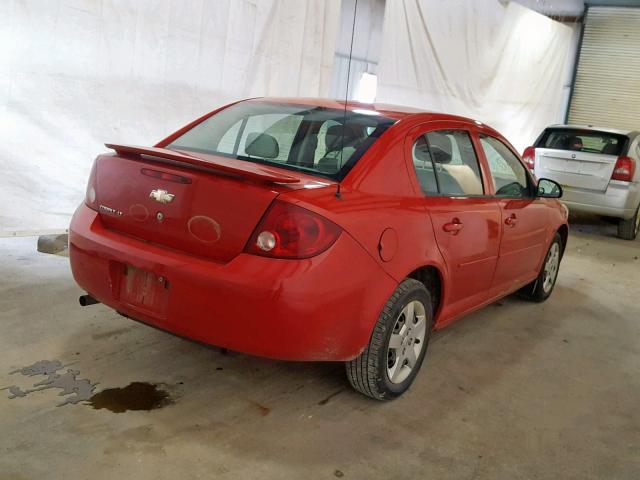 1G1AL55F577199496 - 2007 CHEVROLET COBALT LT RED photo 4