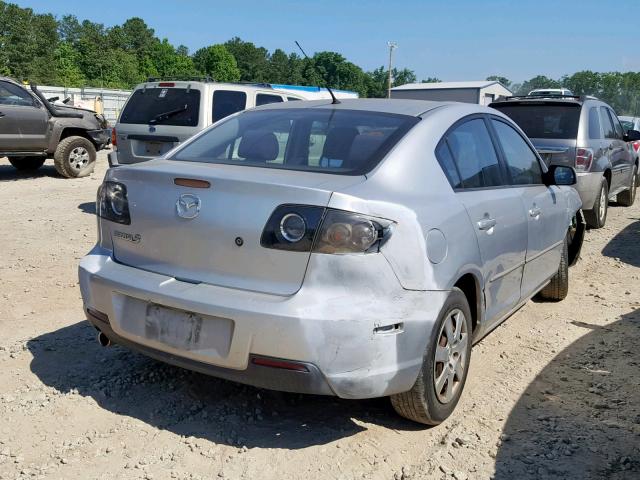 JM1BK12F281166228 - 2008 MAZDA 3 I SILVER photo 4