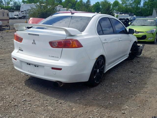 JA3AU86U78U024607 - 2008 MITSUBISHI LANCER GTS WHITE photo 4