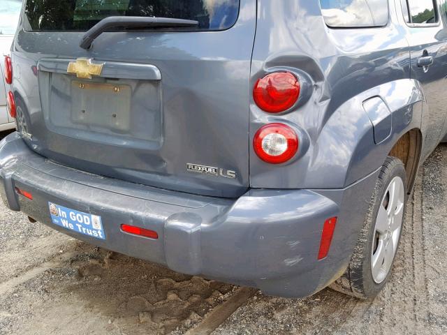 3GNCA13B09S548543 - 2009 CHEVROLET HHR LS GRAY photo 10