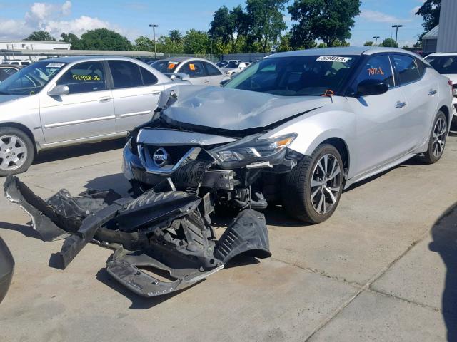 1N4AA6APXGC424476 - 2016 NISSAN MAXIMA 3.5 SILVER photo 2