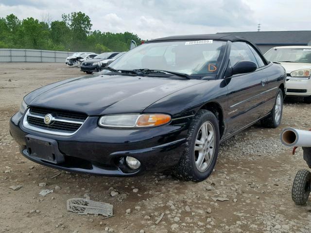 3C3EL55H2VT595909 - 1997 CHRYSLER SEBRING JX BLACK photo 2