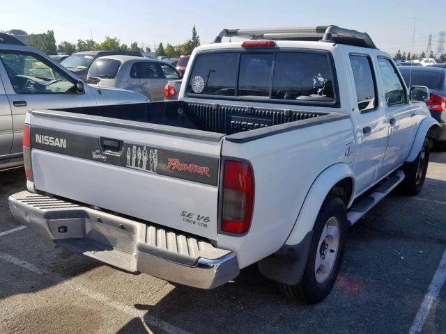 1N6ED27T4YC420048 - 2000 NISSAN FRONTIER C WHITE photo 4