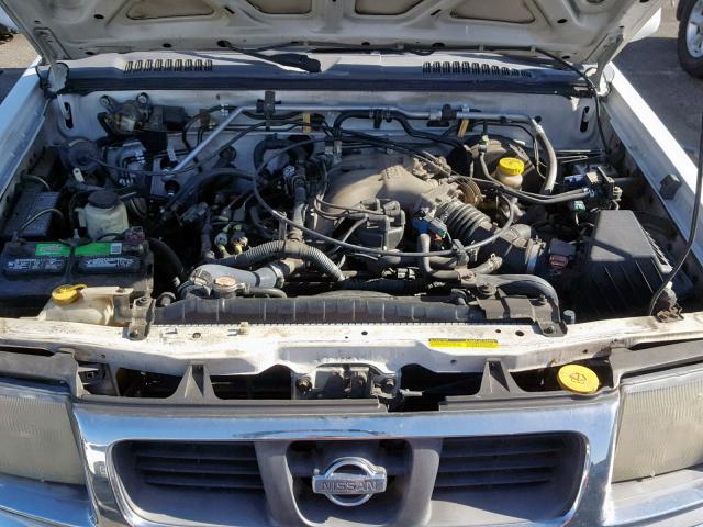 1N6ED27T4YC420048 - 2000 NISSAN FRONTIER C WHITE photo 7