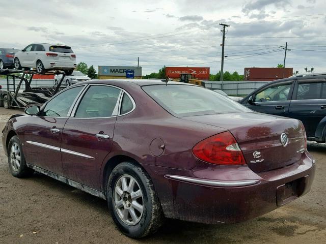 2G4WC582871162215 - 2007 BUICK LACROSSE C BURGUNDY photo 3