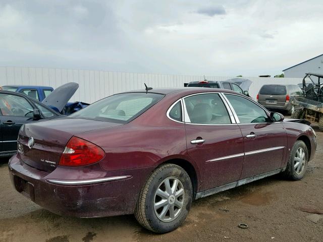 2G4WC582871162215 - 2007 BUICK LACROSSE C BURGUNDY photo 4