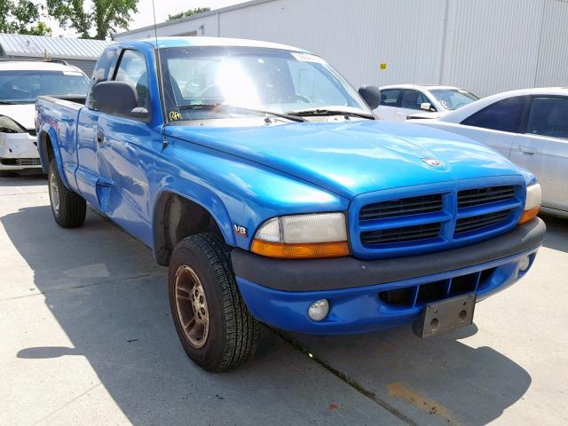 1B7GG22Y5XS276536 - 1999 DODGE DAKOTA BLUE photo 1