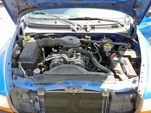 1B7GG22Y5XS276536 - 1999 DODGE DAKOTA BLUE photo 7