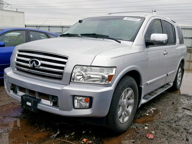 5N3AA08C46N800623 - 2006 INFINITI QX56 SILVER photo 2