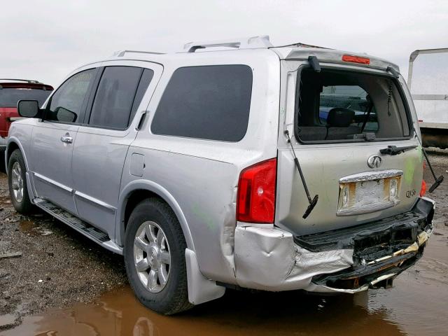 5N3AA08C46N800623 - 2006 INFINITI QX56 SILVER photo 3