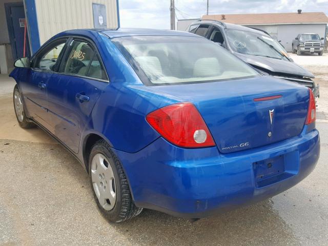 1G2ZF58B174200918 - 2007 PONTIAC G6 VALUE L BLUE photo 3