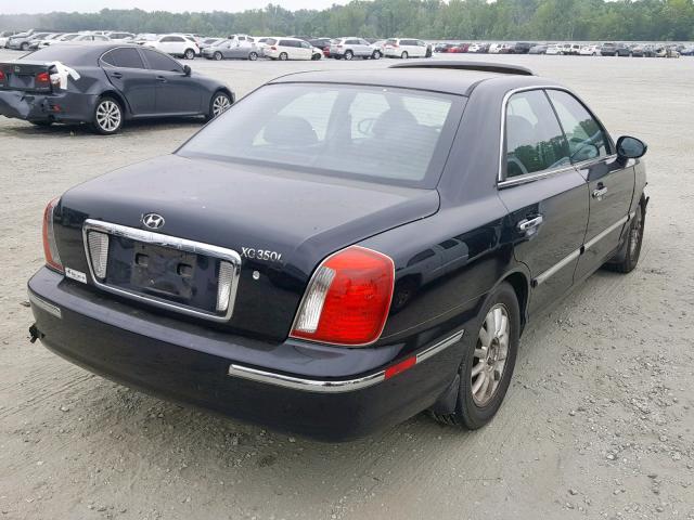 KMHFU45E05A426679 - 2005 HYUNDAI XG 350 BLACK photo 4