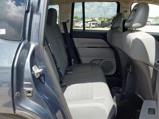 1J8FT47W37D267373 - 2007 JEEP COMPASS GRAY photo 6