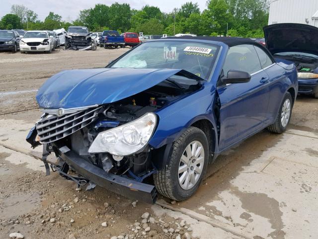 1C3BC4EB0AN113151 - 2010 CHRYSLER SEBRING LX BLUE photo 2