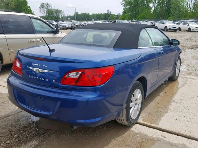 1C3BC4EB0AN113151 - 2010 CHRYSLER SEBRING LX BLUE photo 4