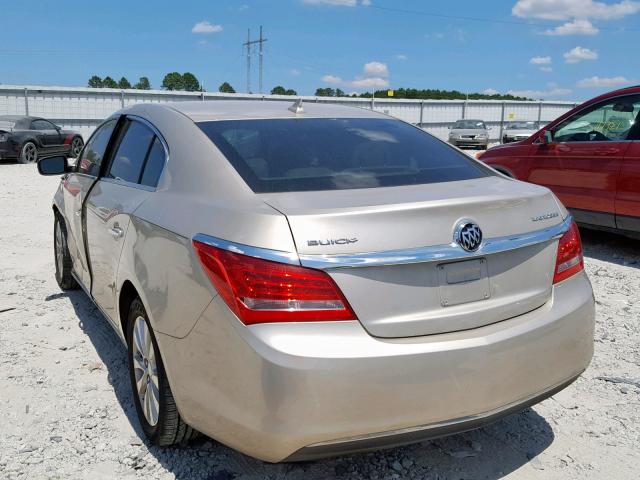 1G4GA5GR8EF167378 - 2014 BUICK LACROSSE GOLD photo 3