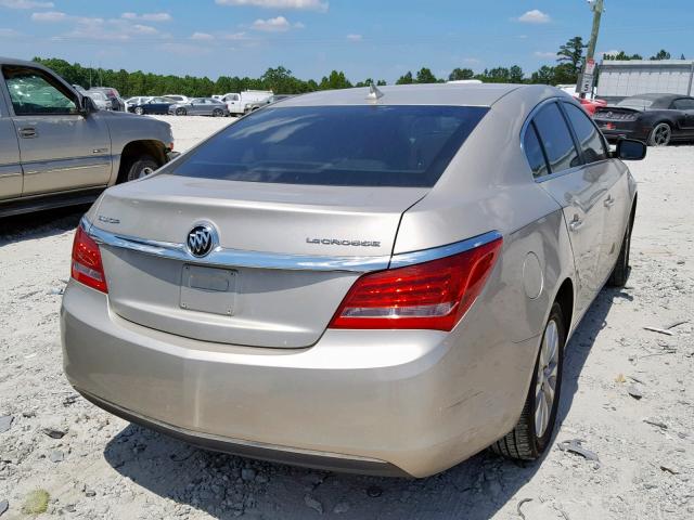 1G4GA5GR8EF167378 - 2014 BUICK LACROSSE GOLD photo 4